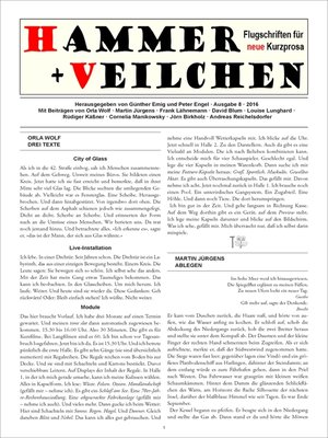 cover image of Hammer + Veilchen Nr. 8